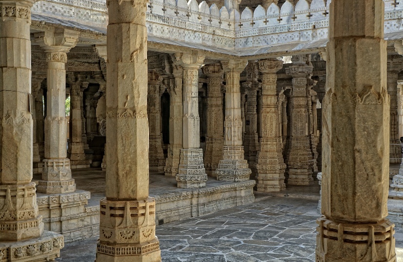 View inside the temple