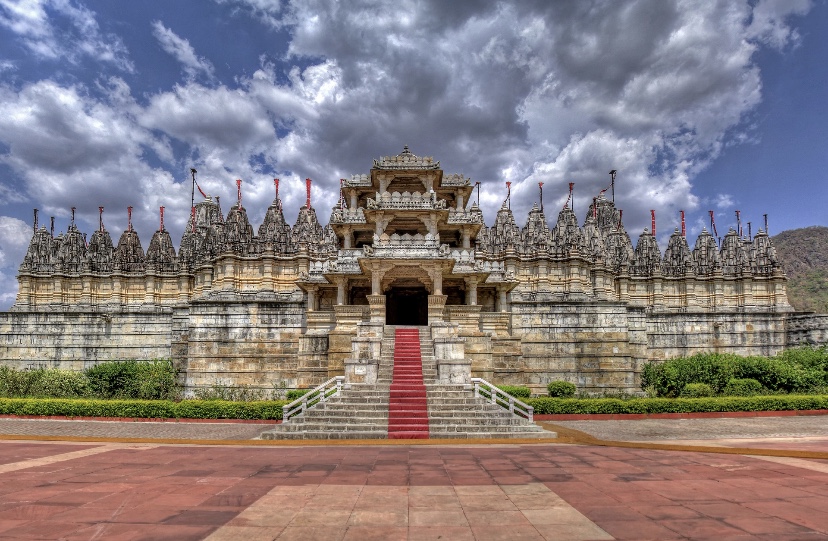 Front view of Ranakpur Jain temple