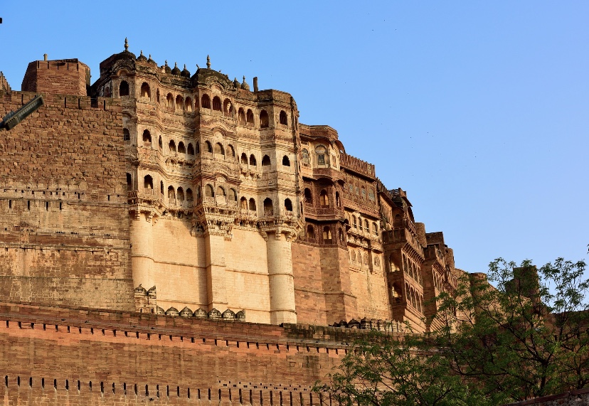 Closer view of Mehrangarh fort: visit to Jodhpur